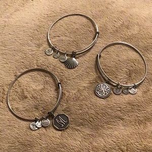 3 Alex and Ani bracelets